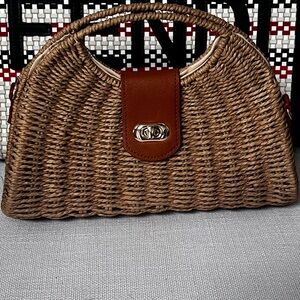 Gorgeous wicker purse. Brand new.